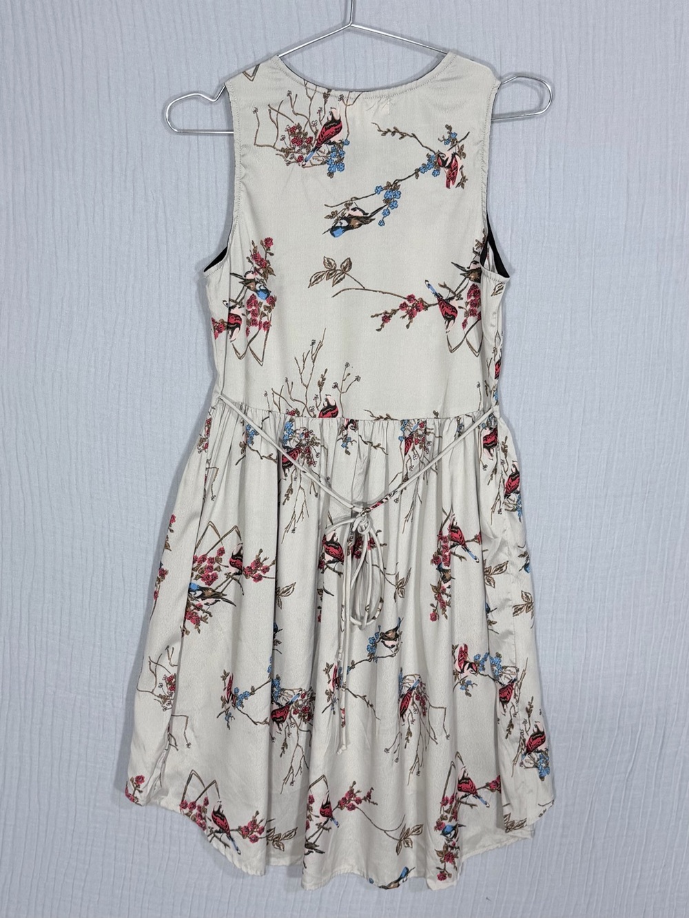 Band of Gypsies Bird Print Peter Pan Collar Fit & Flare Dress S - Picture 3 of 5